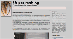 Desktop Screenshot of museumsblog.de
